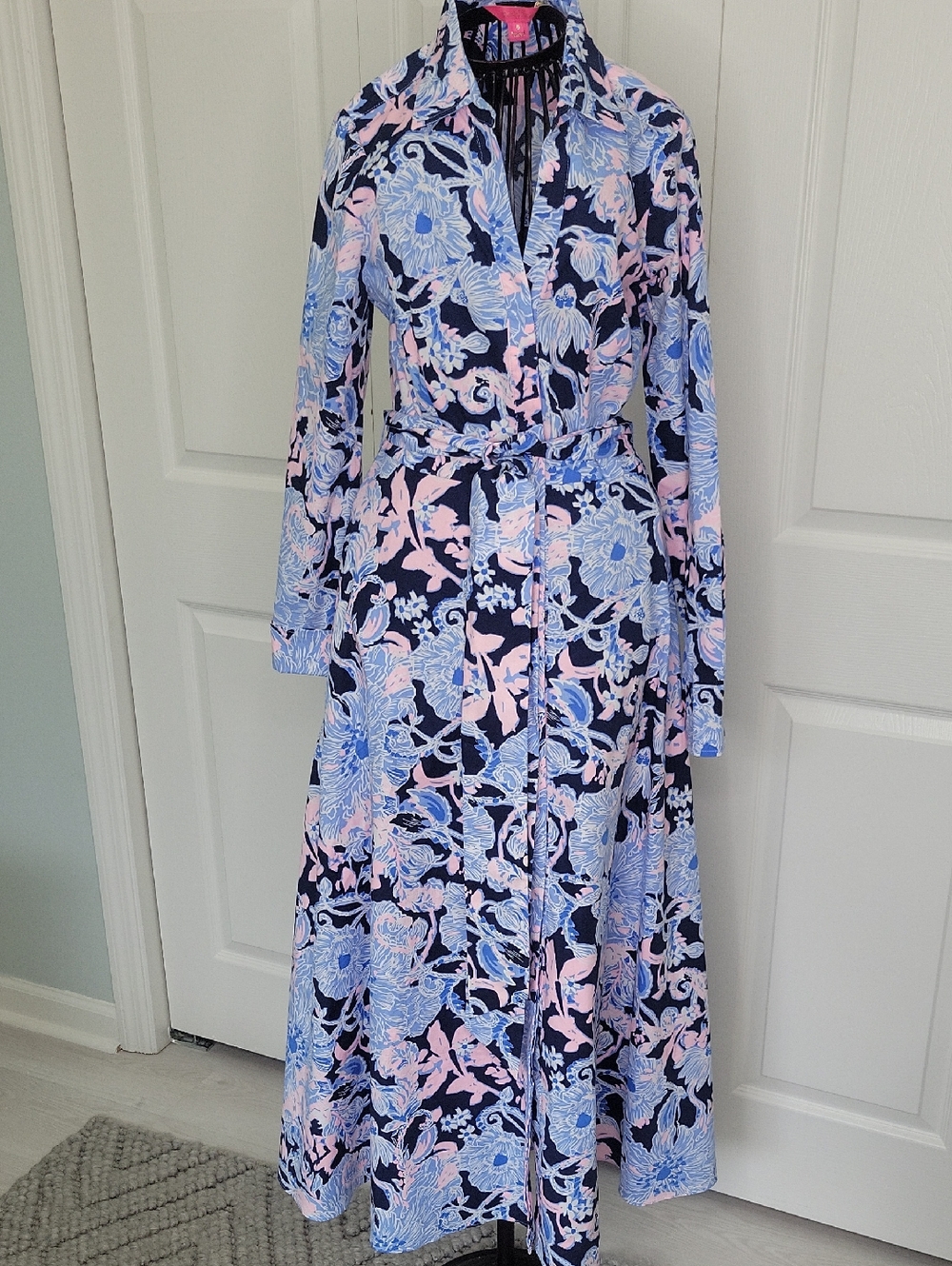 Lilly Pulitzer High Tide Mira Shirt Dress Size 6 - Picture 2 of 12